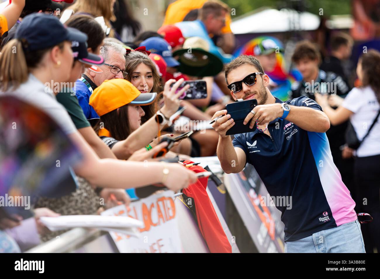 GASLY Pierre (fra), Alpine F1 Team A525, ritratto durante il Gran Premio d'Australia di Formula 1 Louis Vuitton 2025, 1° round del Campionato del mondo di Formula 1 FIA 2025 dal 14 al 16 marzo 2025 sull'Albert Park Grand Prix Circuit di Melbourne, Australia Foto Stock