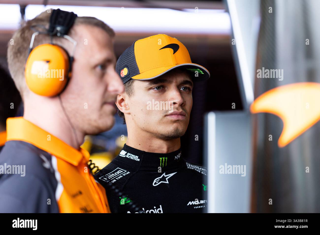 NORRIS Lando (gbr), McLaren F1 Team MCL39, ritratto durante il Gran Premio d'Australia di Formula 1 Louis Vuitton 2025, 1° round del Campionato del mondo di Formula 1 FIA 2025 dal 14 al 16 marzo 2025 sull'Albert Park Grand Prix Circuit, a Melbourne, Australia Foto Stock