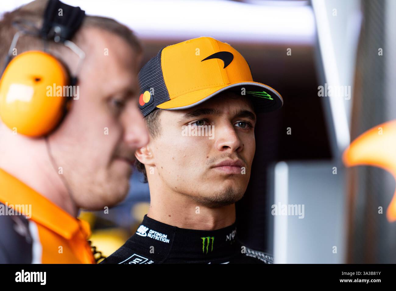 NORRIS Lando (gbr), McLaren F1 Team MCL39, ritratto durante il Gran Premio d'Australia di Formula 1 Louis Vuitton 2025, 1° round del Campionato del mondo di Formula 1 FIA 2025 dal 14 al 16 marzo 2025 sull'Albert Park Grand Prix Circuit, a Melbourne, Australia Foto Stock