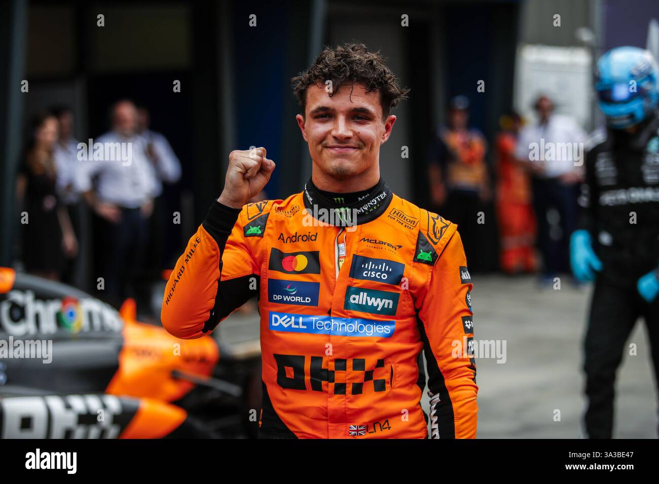 NORRIS Lando (gbr), McLaren F1 Team MCL39, ritratto durante il Gran Premio d'Australia di Formula 1 Louis Vuitton 2025, 1° round del Campionato del mondo di Formula 1 FIA 2025 dal 14 al 16 marzo 2025 sull'Albert Park Grand Prix Circuit, a Melbourne, Australia Foto Stock