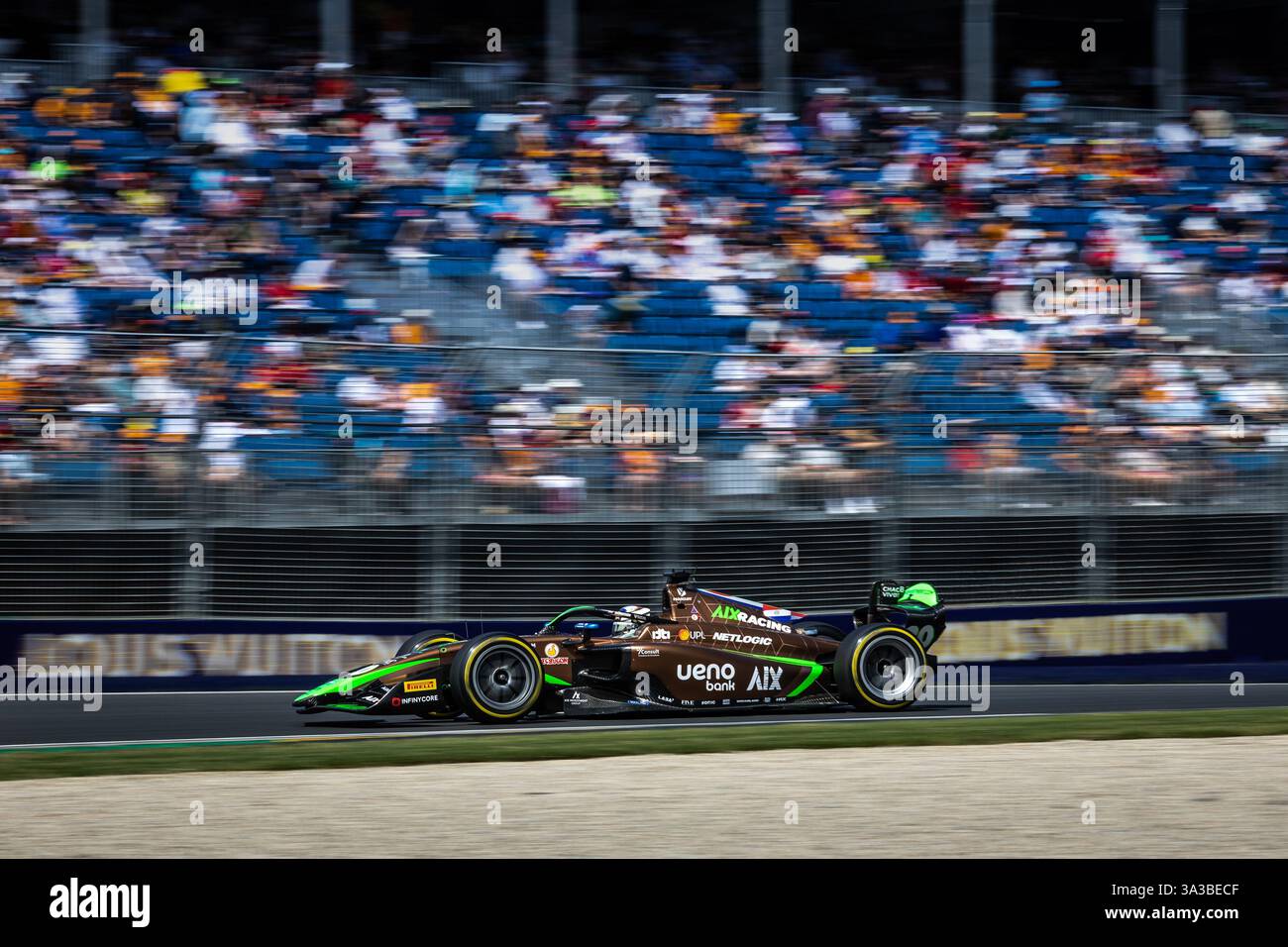 Melbourne, Australie. 15 marzo 2025. Durante il primo round del campionato FIA di Formula 2 2025 dal 14 al 16 marzo 2025 sul circuito Albert Park Grand Prix, a Melbourne, Australia - Photo Diederik van der Laan/Dutch Photo Agency/DPPI Credit: DPPI Media/Alamy Live News Foto Stock