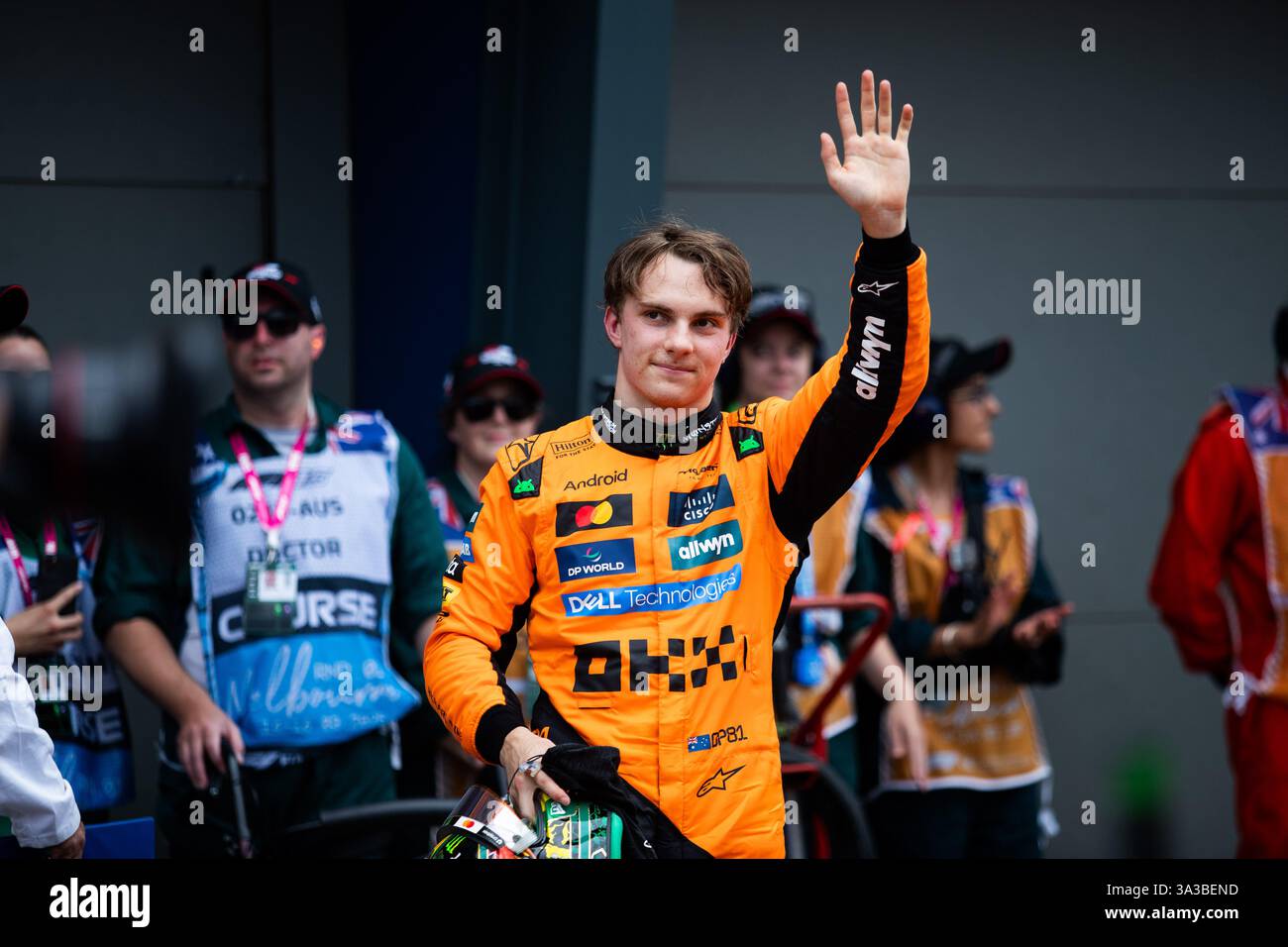 PIASTRI Oscar (aus), McLaren F1 Team MCL39, ritratto durante il Gran Premio d'Australia di Formula 1 Louis Vuitton 2025, 1° round del Campionato del mondo di Formula 1 FIA 2025 dal 14 al 16 marzo 2025 sull'Albert Park Grand Prix Circuit, a Melbourne, Australia Foto Stock