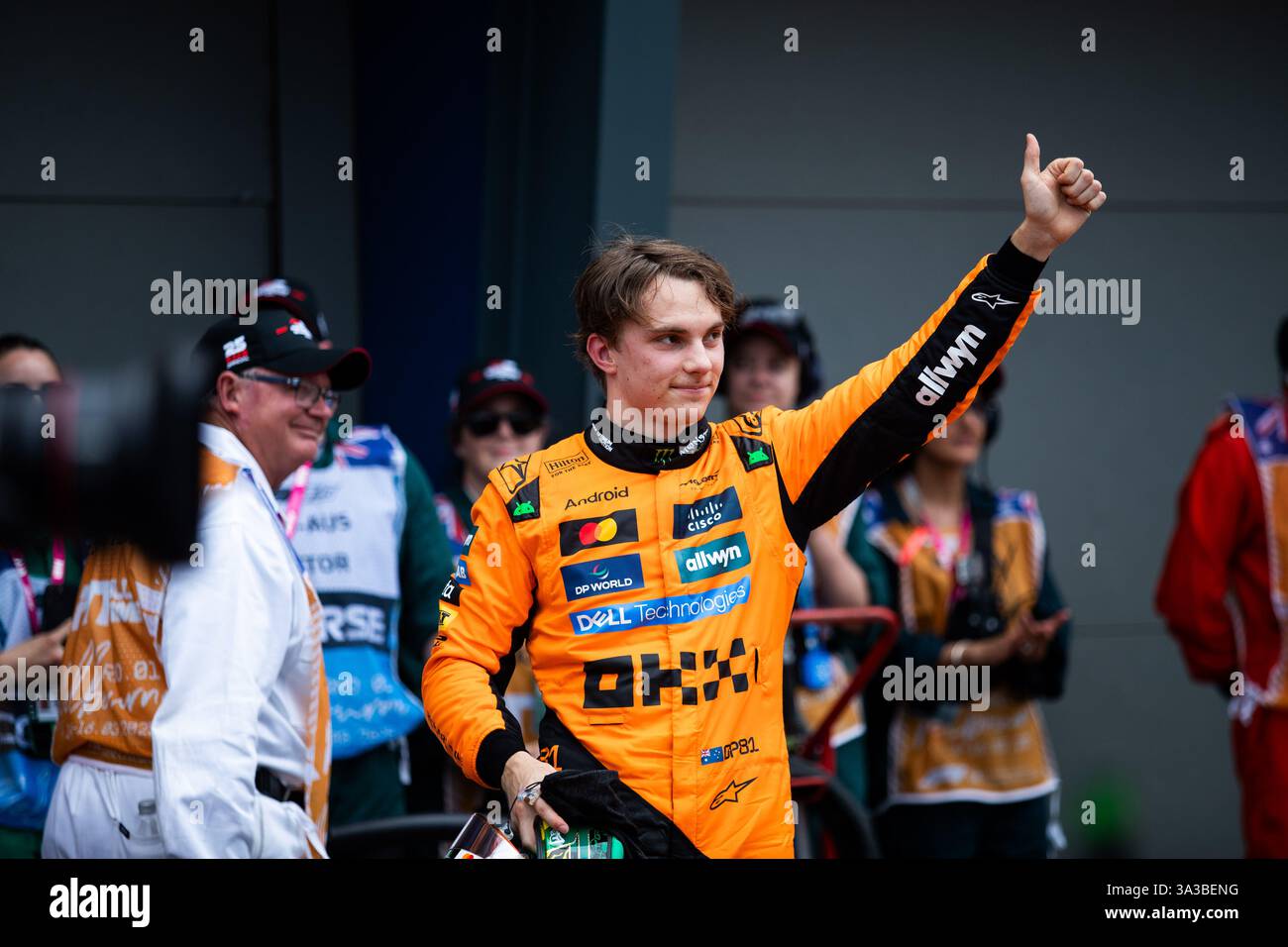 PIASTRI Oscar (aus), McLaren F1 Team MCL39, ritratto durante il Gran Premio d'Australia di Formula 1 Louis Vuitton 2025, 1° round del Campionato del mondo di Formula 1 FIA 2025 dal 14 al 16 marzo 2025 sull'Albert Park Grand Prix Circuit, a Melbourne, Australia Foto Stock