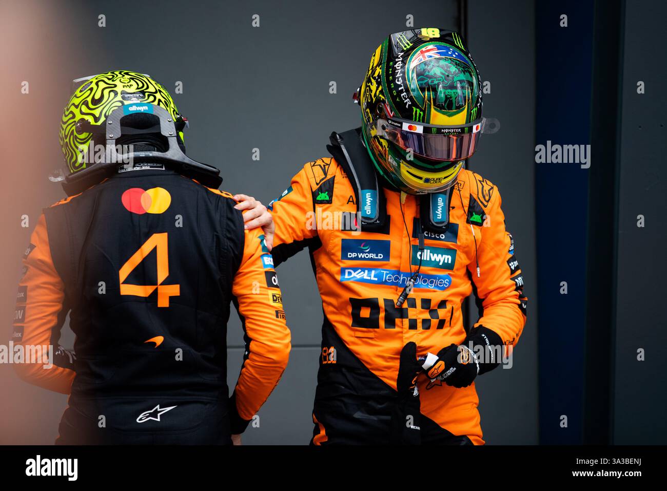 PIASTRI Oscar (aus), McLaren F1 Team MCL39, ritratto durante il Gran Premio d'Australia di Formula 1 Louis Vuitton 2025, 1° round del Campionato del mondo di Formula 1 FIA 2025 dal 14 al 16 marzo 2025 sull'Albert Park Grand Prix Circuit, a Melbourne, Australia Foto Stock
