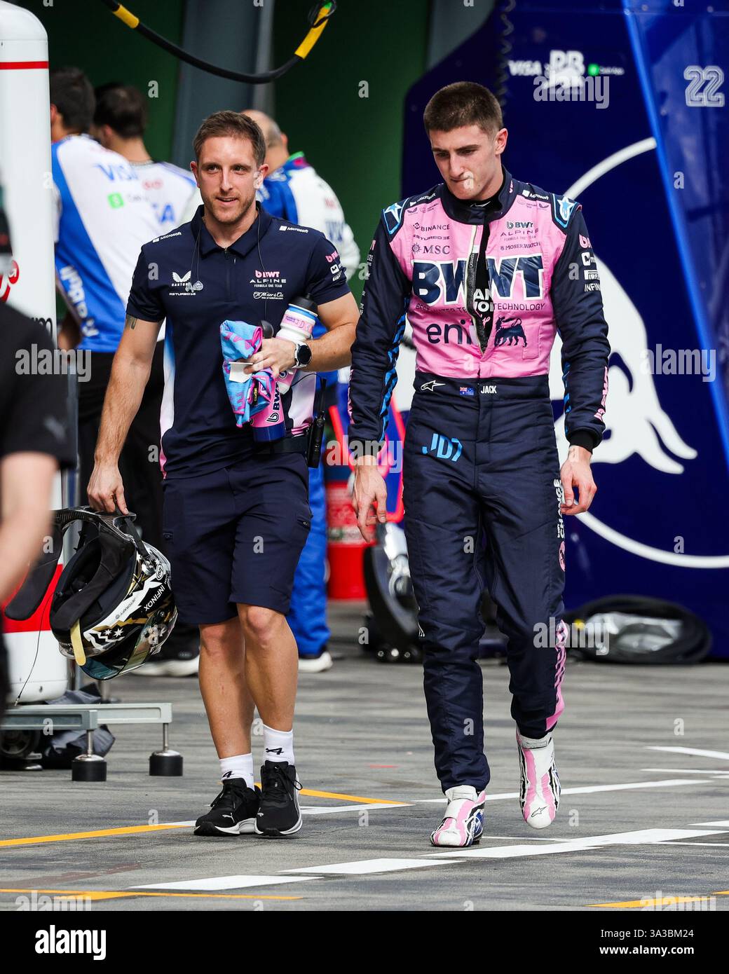 DOOHAN Jack (aus), Alpine F1 Team A525, ritratto durante il Gran Premio d'Australia di Formula 1 Louis Vuitton 2025, 1° round del Campionato del mondo di Formula 1 FIA 2025 dal 14 al 16 marzo 2025 sull'Albert Park Grand Prix Circuit, a Melbourne, Australia Foto Stock