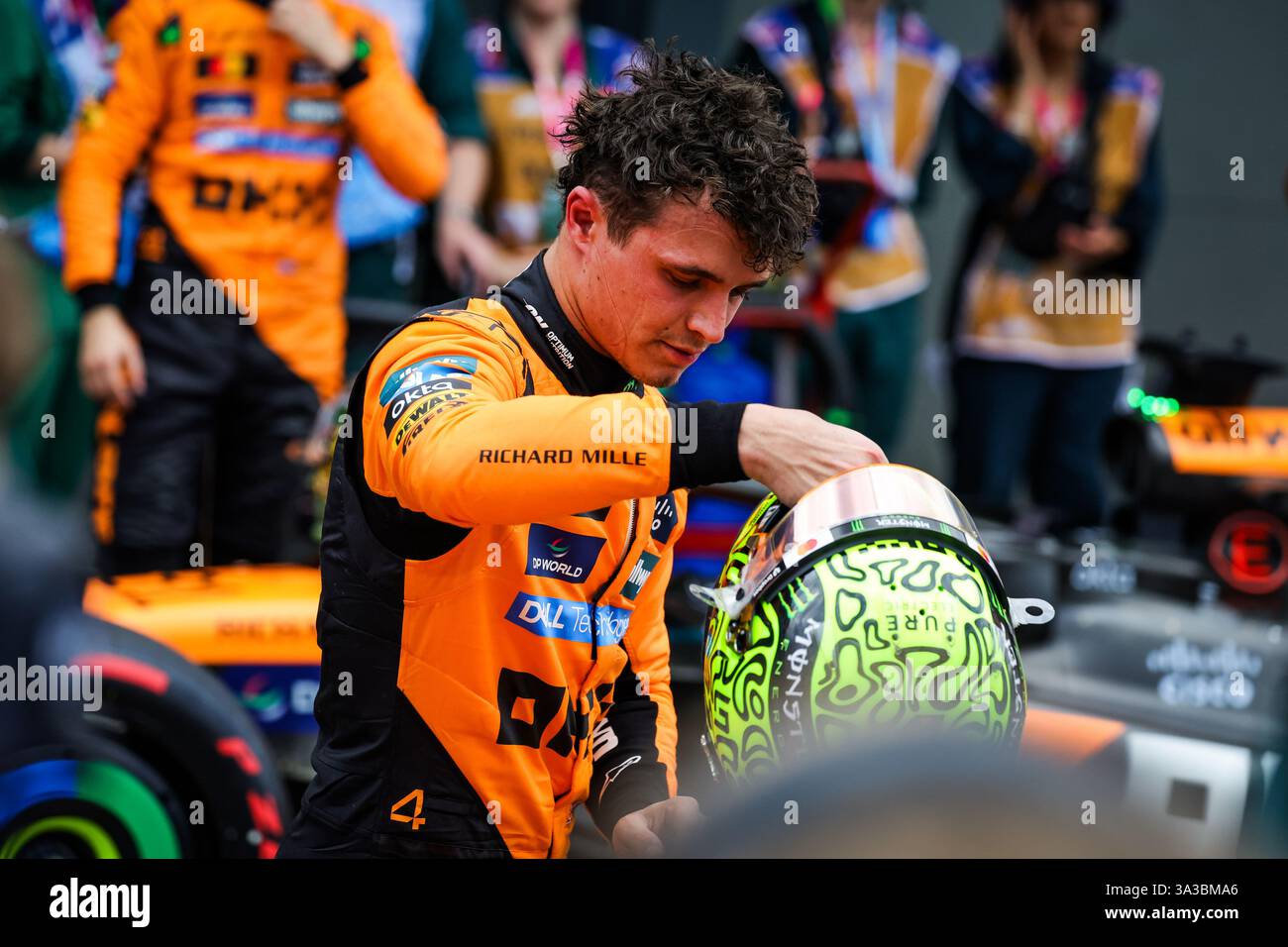 NORRIS Lando (gbr), McLaren F1 Team MCL39, ritratto durante il Gran Premio d'Australia di Formula 1 Louis Vuitton 2025, 1° round del Campionato del mondo di Formula 1 FIA 2025 dal 14 al 16 marzo 2025 sull'Albert Park Grand Prix Circuit, a Melbourne, Australia Foto Stock