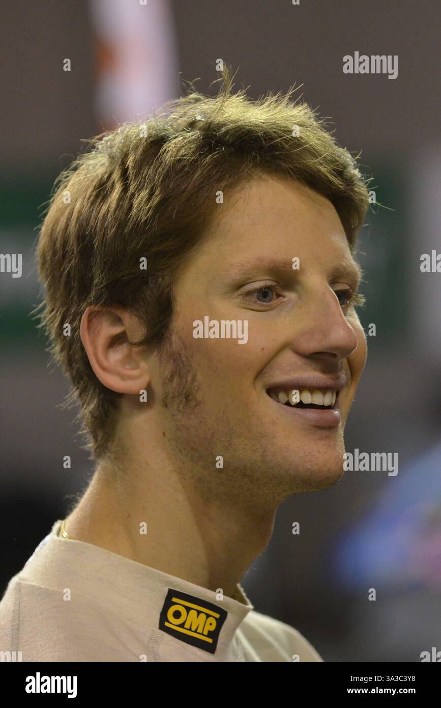 Romain Grosjean, FESR Kart Masters 2011, Bercy Arena, Parigi. Foto Stock