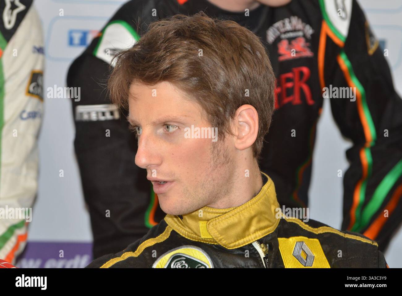 Romain Grosjean, FESR Kart Masters 2011, Bercy Arena, Parigi. Foto Stock