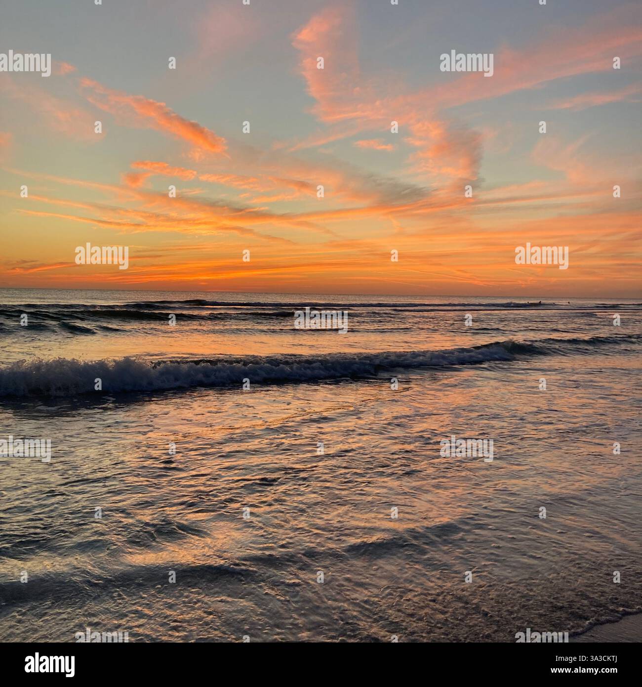 Tramonto sull'isola Anna Maria, Florida, Stati Uniti Foto Stock