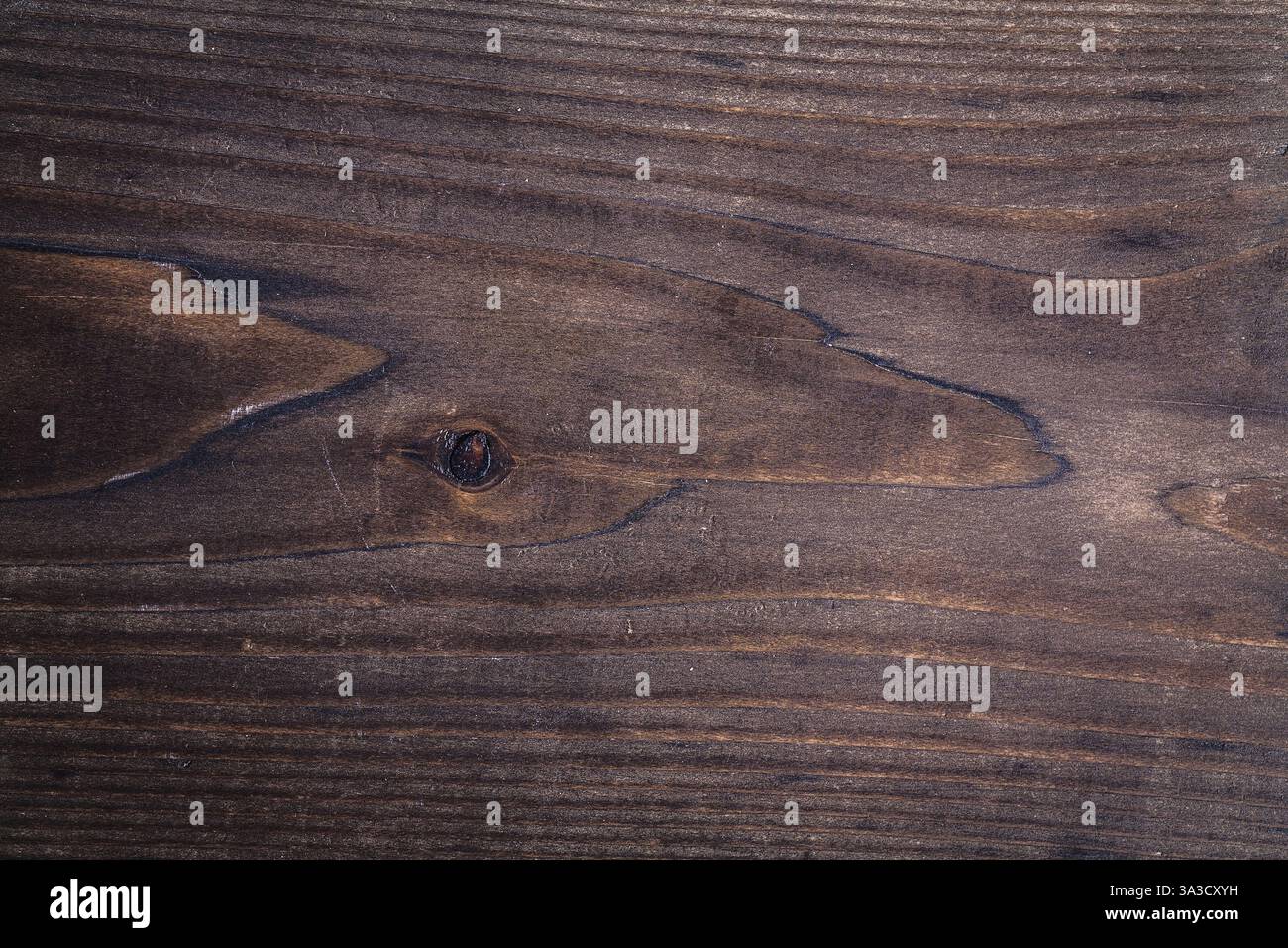 Vista sulla vecchia texture vintage di legno scuro ruvido Foto Stock