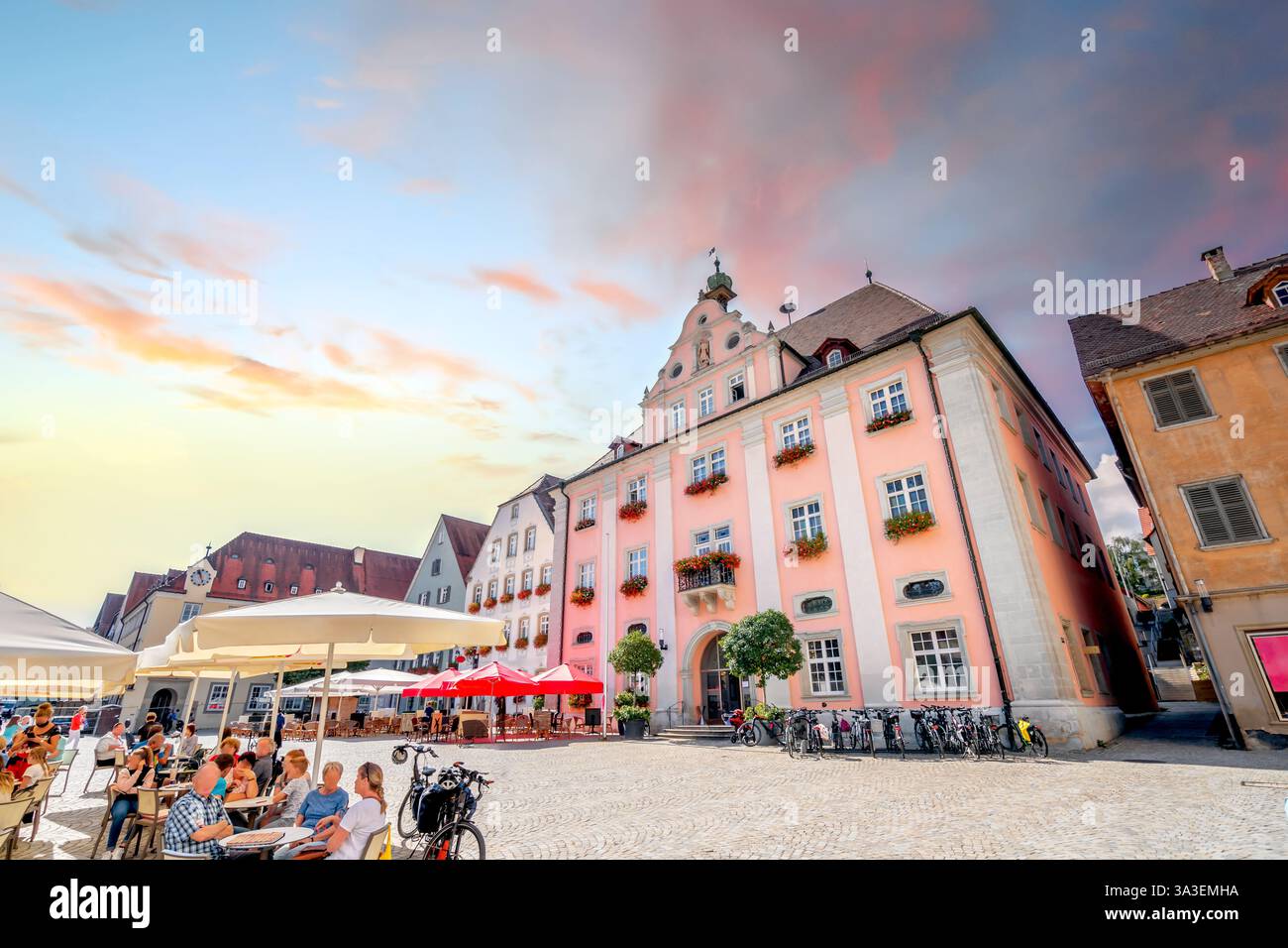 Città vecchia di Rottenburg am Neckar, Germania Foto Stock