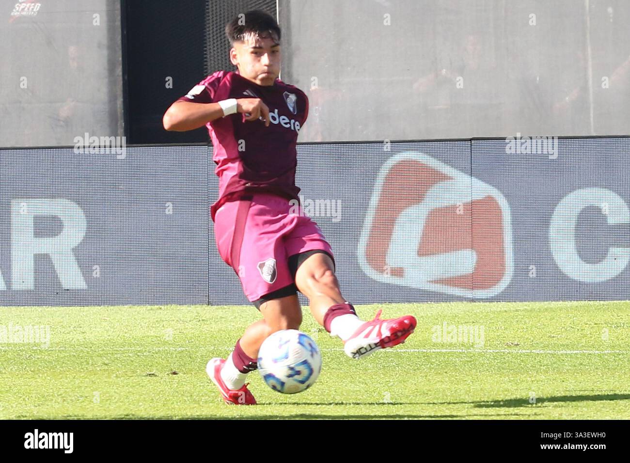 Buenos Aires, Argentina. 15 marzo 2025. Buenos Aires, 15.03.2025: Del River Plate durante la partita per il decimo round di campionato argentino allo stadio Guillermo Laza ( crediti: Néstor J. Beremblum/Alamy Live News Foto Stock