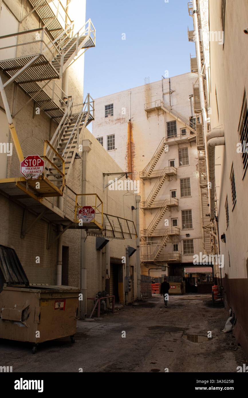 01.03.2024, El Paso, Texas USA. I luoghi di interesse del centro città in primavera Foto Stock