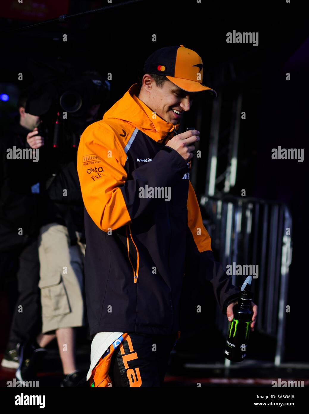 NORRIS Lando (gbr), McLaren F1 Team MCL39, ritratto durante il Gran Premio d'Australia di Formula 1 Louis Vuitton 2025, 1° round del Campionato del mondo di Formula 1 FIA 2025 dal 14 al 16 marzo 2025 sull'Albert Park Grand Prix Circuit, a Melbourne, Australia Foto Stock