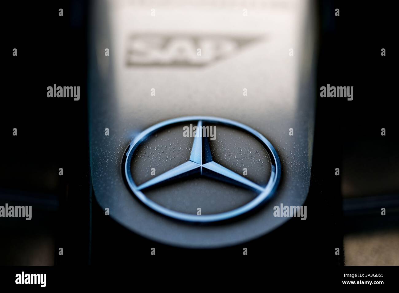 Mercedes AMG F1 Team dettaglio auto durante la Formula 1 Louis Vuitton Australian Grand Prix 2025, 1° round del Campionato del mondo di Formula 1 FIA 2025 dal 14 al 16 marzo 2025 sul circuito Albert Park Grand Prix di Melbourne, Australia Foto Stock