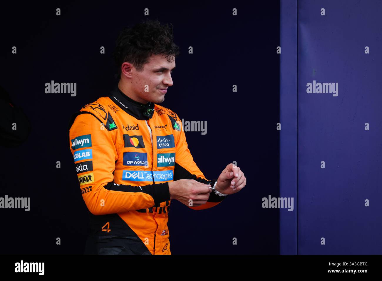 NORRIS Lando (gbr), McLaren F1 Team MCL39, ritratto durante il Gran Premio d'Australia di Formula 1 Louis Vuitton 2025, 1° round del Campionato del mondo di Formula 1 FIA 2025 dal 14 al 16 marzo 2025 sull'Albert Park Grand Prix Circuit, a Melbourne, Australia Foto Stock