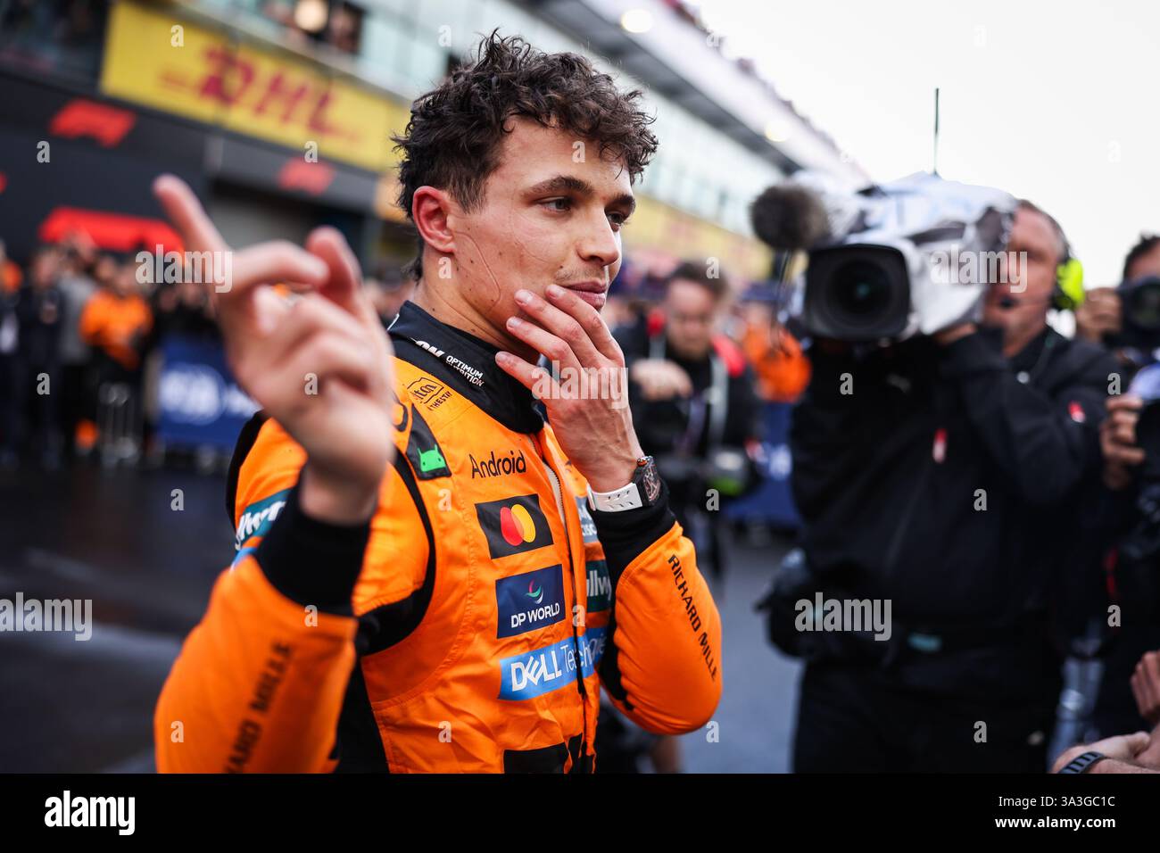 NORRIS Lando (gbr), McLaren F1 Team MCL39, ritratto durante il Gran Premio d'Australia di Formula 1 Louis Vuitton 2025, 1° round del Campionato del mondo di Formula 1 FIA 2025 dal 14 al 16 marzo 2025 sull'Albert Park Grand Prix Circuit, a Melbourne, Australia Foto Stock