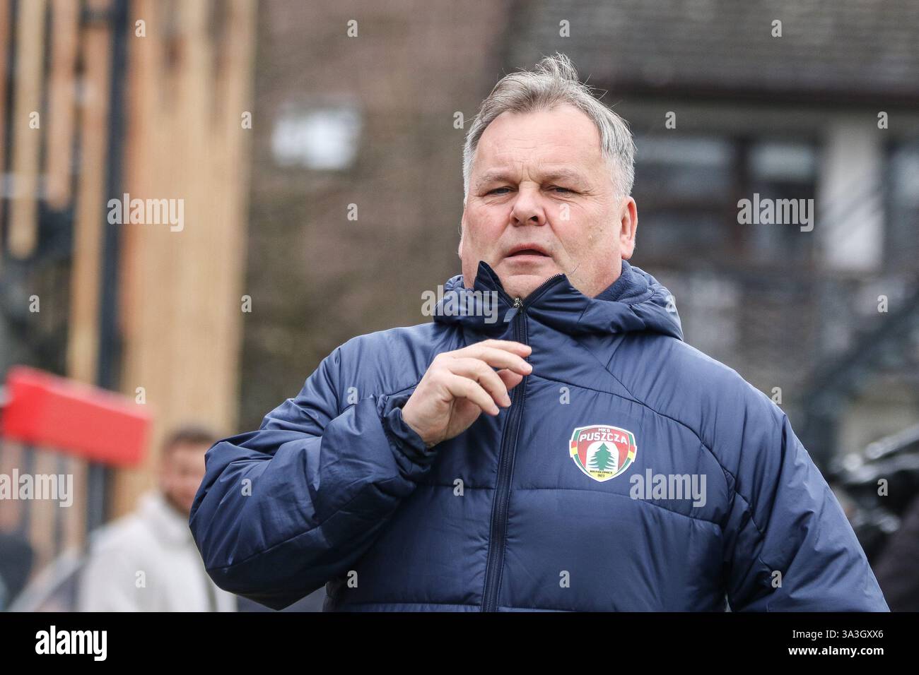 Cracovia, Polonia. 16 marzo 2025. Calcio 2024 2025 PKO BP Ekstraklasa - polacco Top League Puszcza Niepolomice vs Piast Gliwice op: TOMASZ TULACZ crediti: Konrad Swierad/Alamy Live News Foto Stock