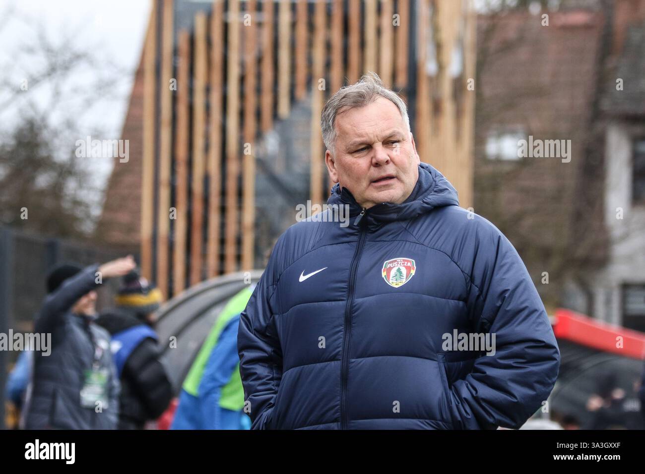 Cracovia, Polonia. 16 marzo 2025. Calcio 2024 2025 PKO BP Ekstraklasa - polacco Top League Puszcza Niepolomice vs Piast Gliwice op: TOMASZ TULACZ crediti: Konrad Swierad/Alamy Live News Foto Stock