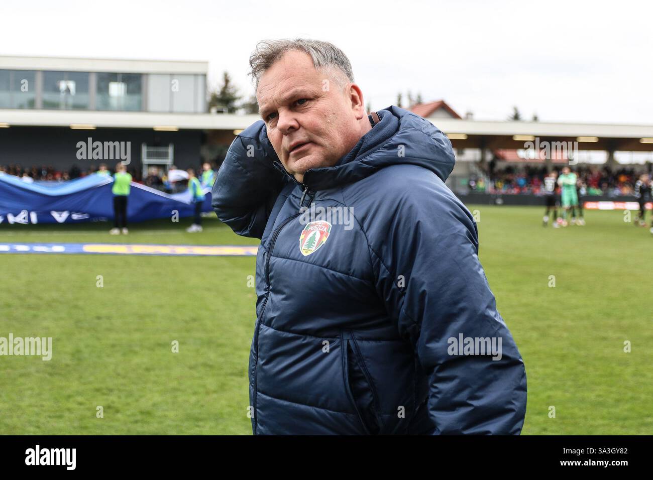 Cracovia, Polonia. 16 marzo 2025. Calcio 2024 2025 PKO BP Ekstraklasa - polacco Top League Puszcza Niepolomice vs Piast Gliwice op: TOMASZ TULACZ crediti: Konrad Swierad/Alamy Live News Foto Stock