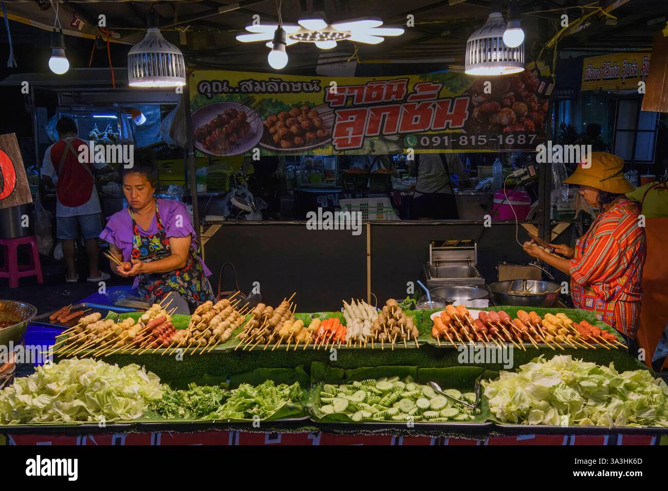 Street food, Chinatown, Bangkok, Thailandia, Asia Foto Stock