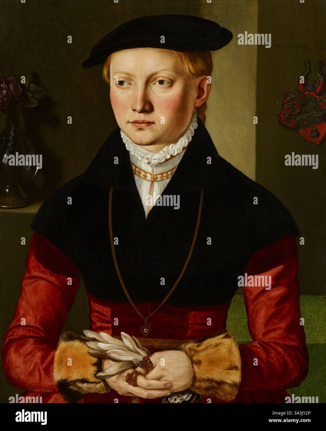 Ritratto di una ragazza. Georg Pencz. 1547. Foto Stock