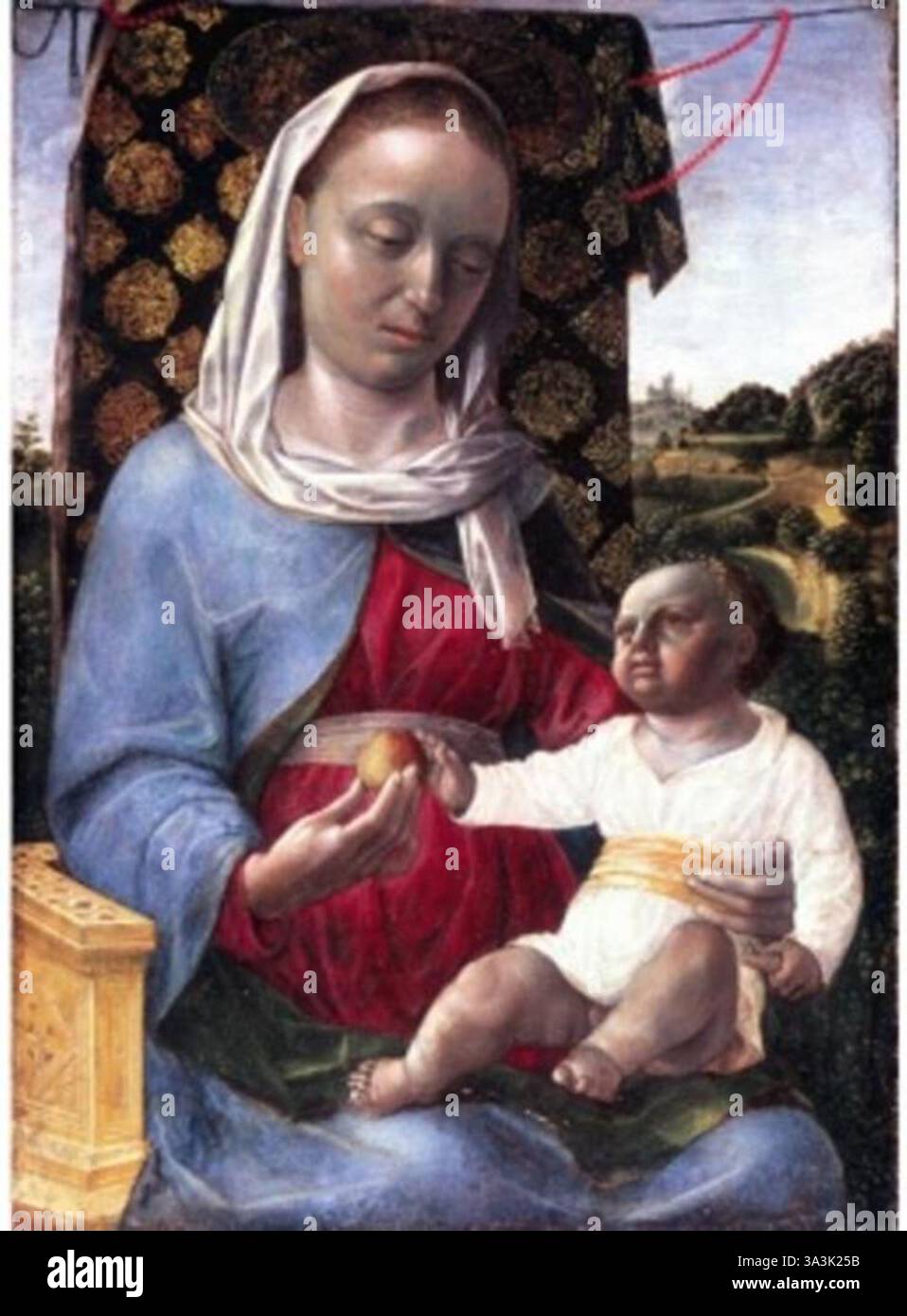 Madonna con il bambino Vincenzo Foppa Foto Stock