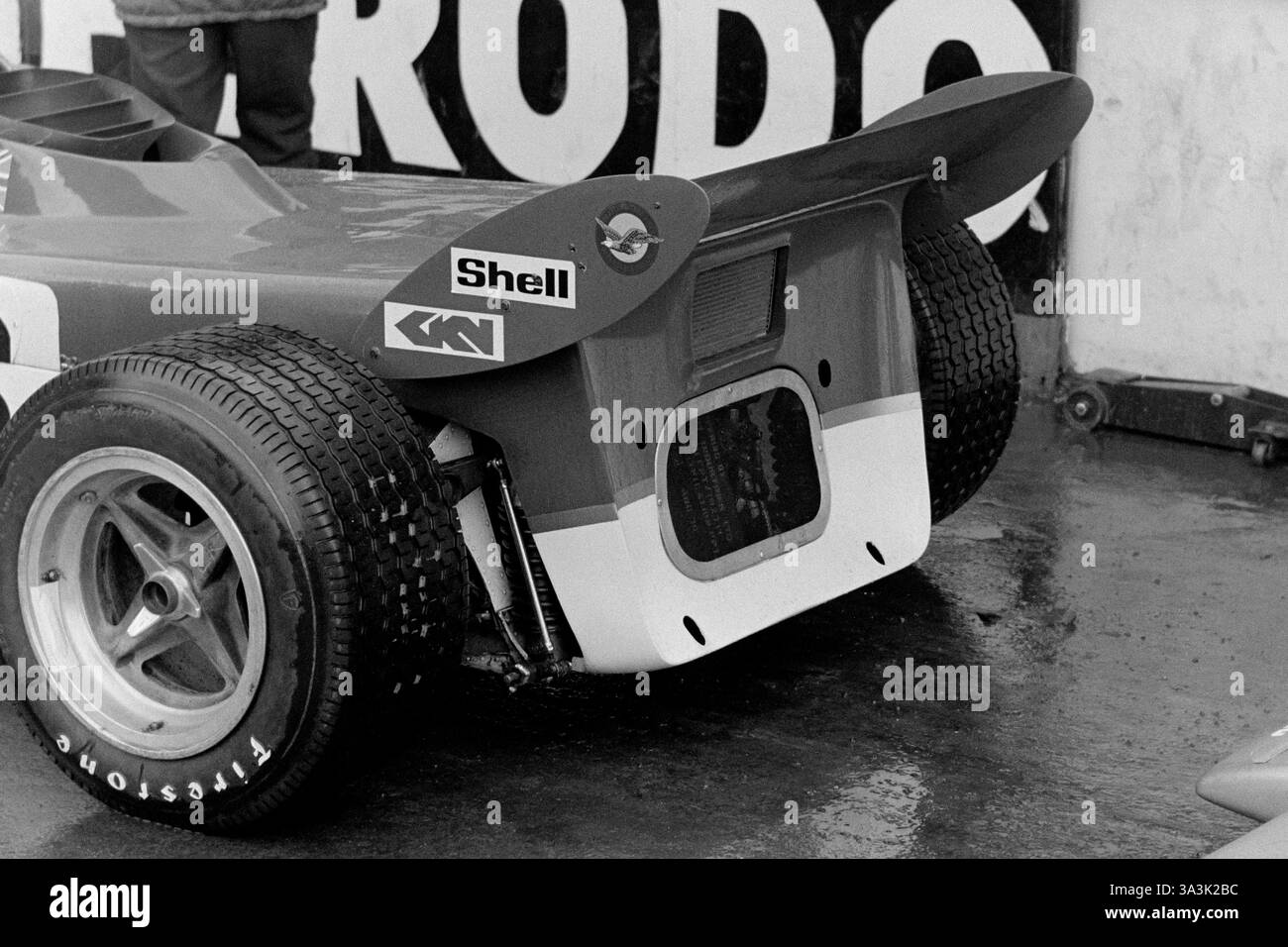 Emerson Fittipaldi alla Race of Champions 1971 a Brands Hatch, Lotus 56B Pratt & Whitney STN76 turbine di Formula 1. Foto Stock
