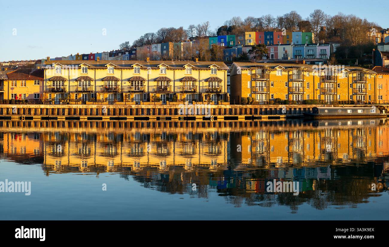 Veduta di Clifton a Bristol, Regno Unito Foto Stock