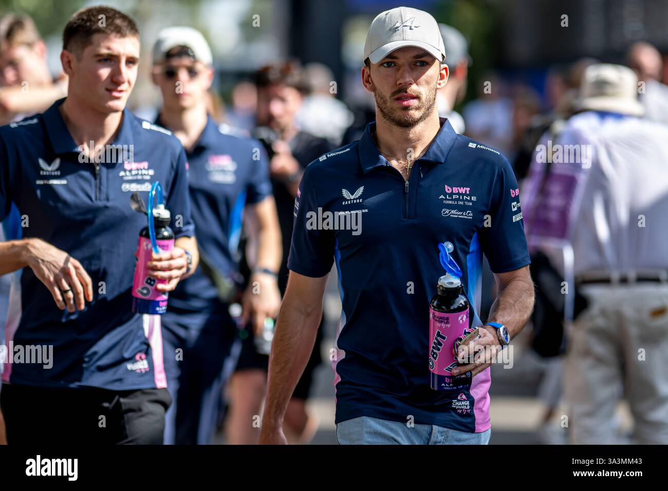Melbourne, Australia, 15 marzo 2025, Pierre Gasly, dalla Francia gareggia per Alpine. La qualificazione al Gran Premio d'Australia 2025, che si svolge a Melbourne, in Australia. Crediti: Michael Potts/Alamy Live News Foto Stock