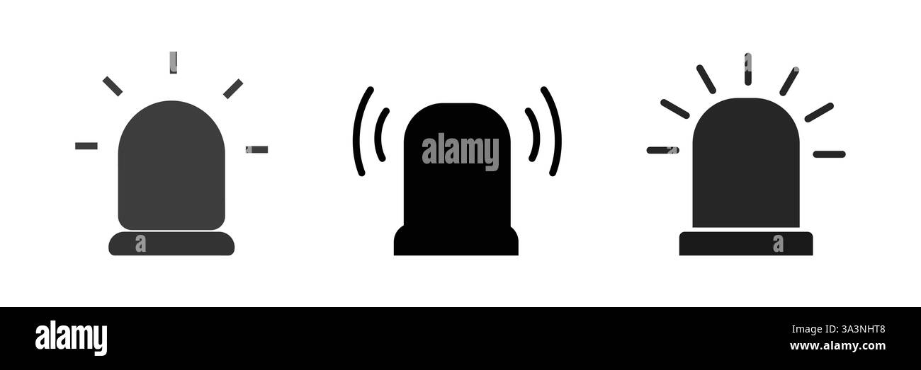 Icona del vettore sirena. Illustrazione vettoriale Illustrazione Vettoriale