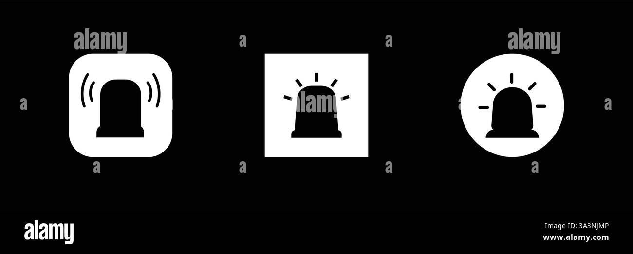 Illustrazione Vettoriale di isolato icona della sirena Illustrazione Vettoriale