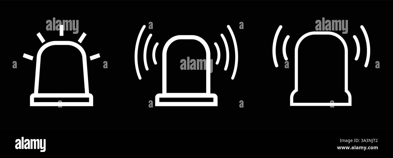 Illustrazione Vettoriale di isolato icona della sirena Illustrazione Vettoriale