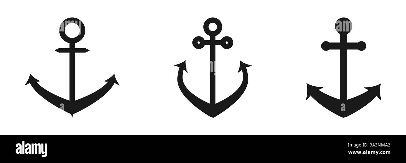 Icona di ancoraggio Illustrazione Vettoriale