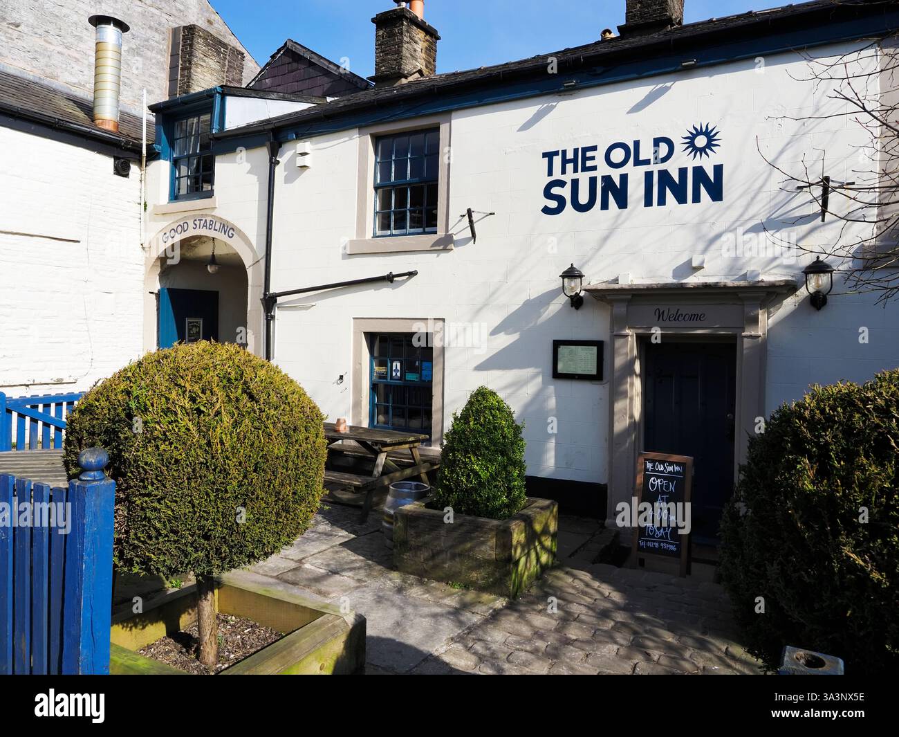 L'Old Sun Inn Buxton Derbyshire Inghilterra Foto Stock