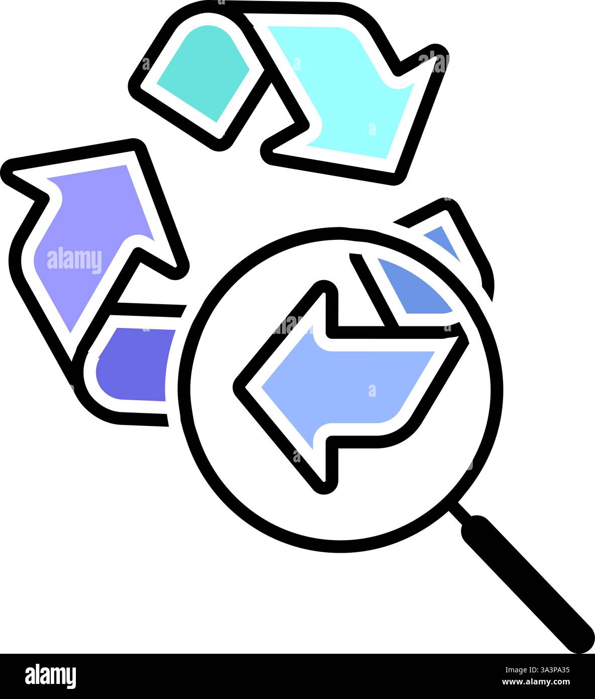 Logo icona energia rinnovabile Illustrazione Vettoriale