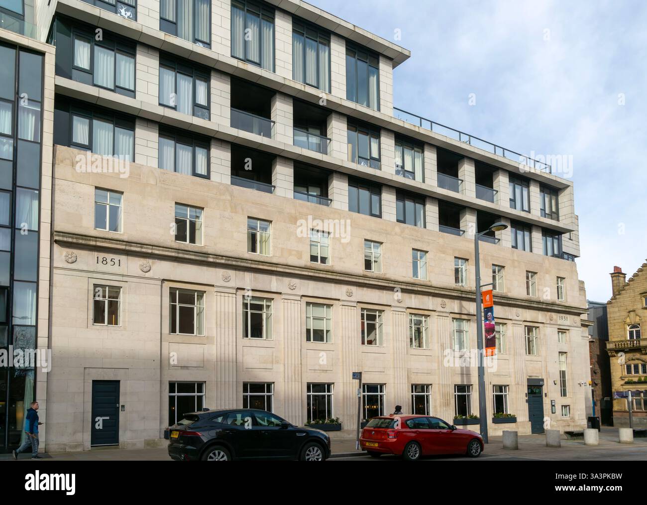 Edificio con 1931 ristoranti, Hope Street, quartiere georgiano, Liverpool, Inghilterra, REGNO UNITO Foto Stock