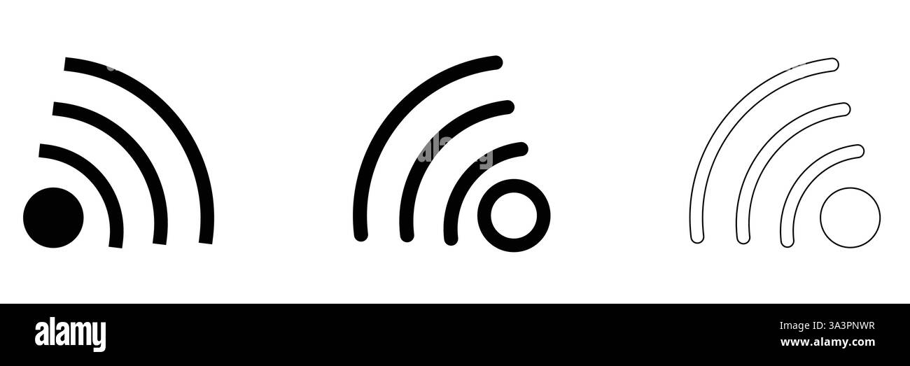 Icona della torre del telefono cellulare su sfondo bianco. Tecnologia wireless. Icona, pulsante, elemento grafico Illustrazione Vettoriale