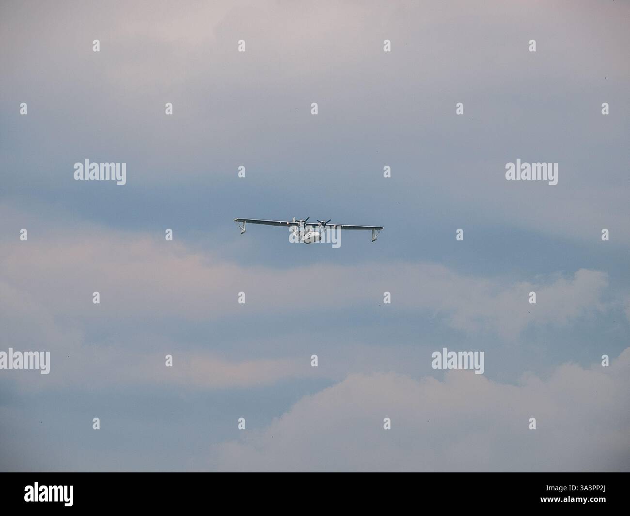 Belin, Germania - 11 giugno 2010: Idrovolante consolidato modello 28 (PBY Catalina) e velivoli anfibi al Salone aereo di Berlino (ILA) 2010 Foto Stock