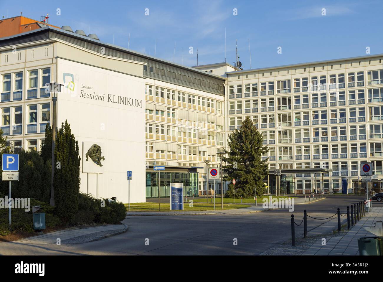 Lausitzer Seenlandklinikum, Hoyerswerda, Sassonia, Germania, Europa Foto Stock