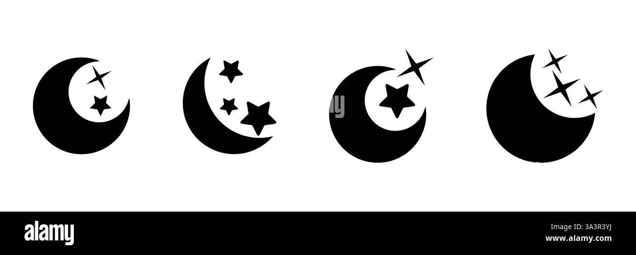 Vettore giorno e notte. Icona sagoma a glifo di sole e luna, simbolo nero giorno e notte, vettore piatto, semplice elemento di illustrazione sfondo isolato. Illustrazione Vettoriale