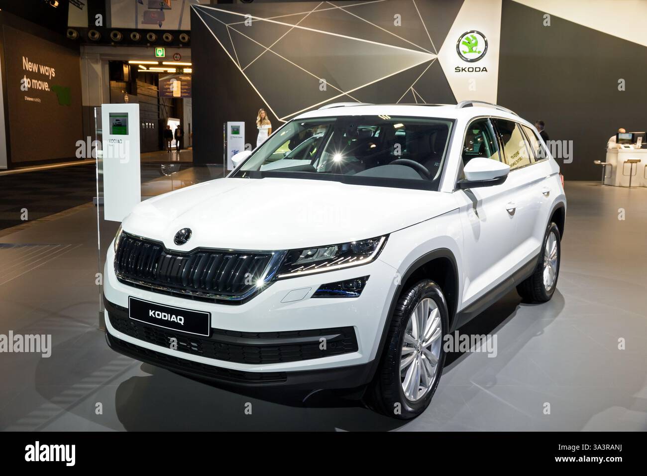 Skoda Kodiaq al Salone dell'Auto di Bruxelles. Belgio - 10 gennaio 2018. Foto Stock