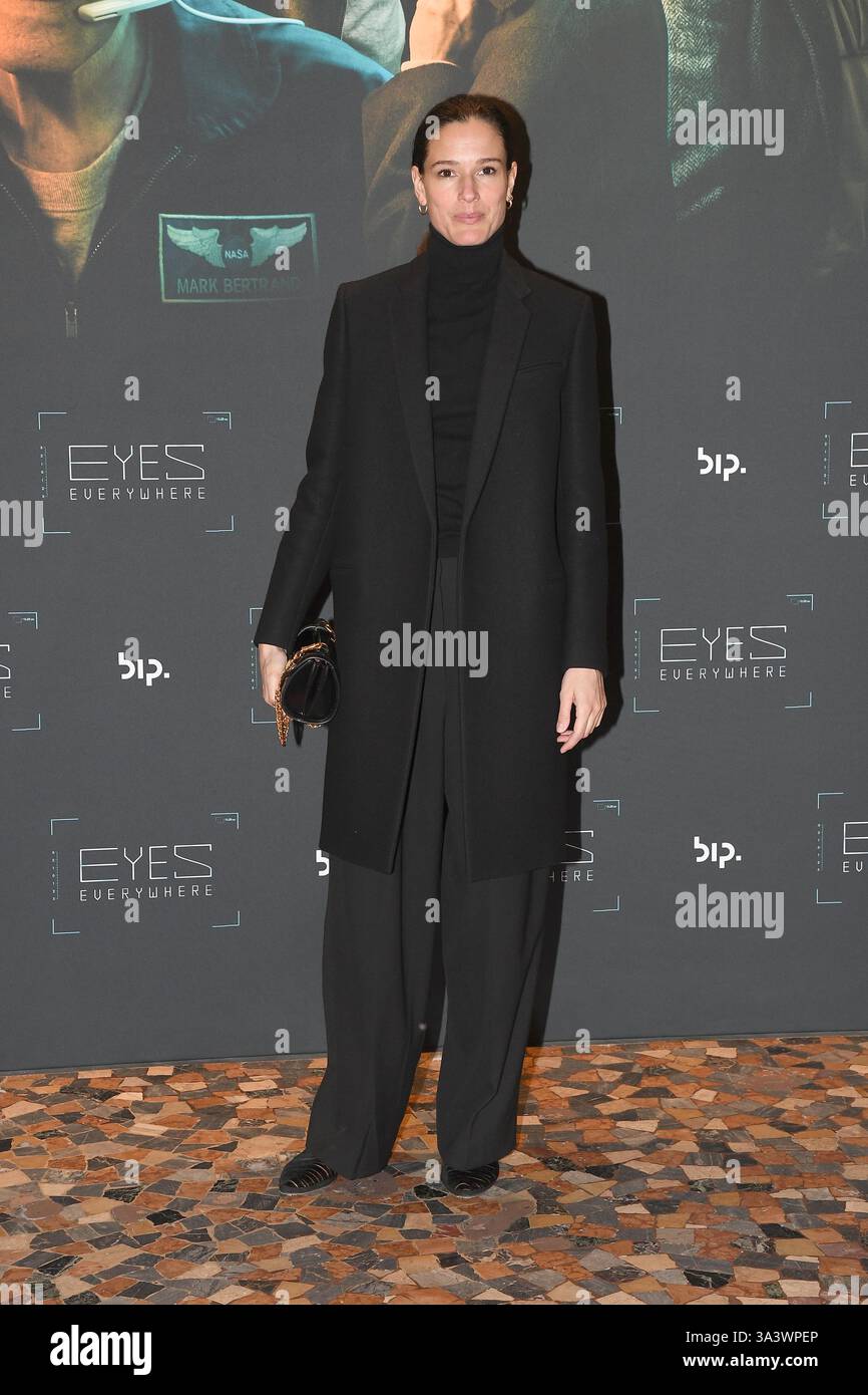 Roma, Italia. 17 marzo 2025. Roma, Cinema lo spazio Cinema moderno prima del documentario "Eyes Everywhere", nella foto: Chiara Baschetti credito: Agenzia fotografica indipendente/Alamy Live News Foto Stock