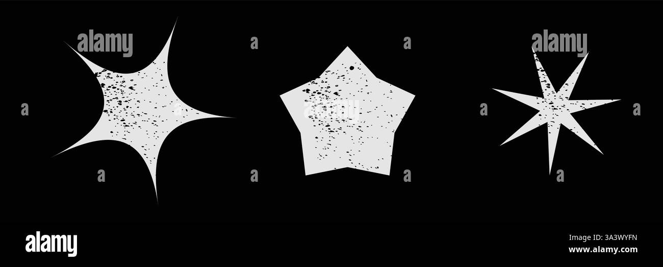 Stella simbolo patriot grunge forma vettoriale Illustrazione Vettoriale