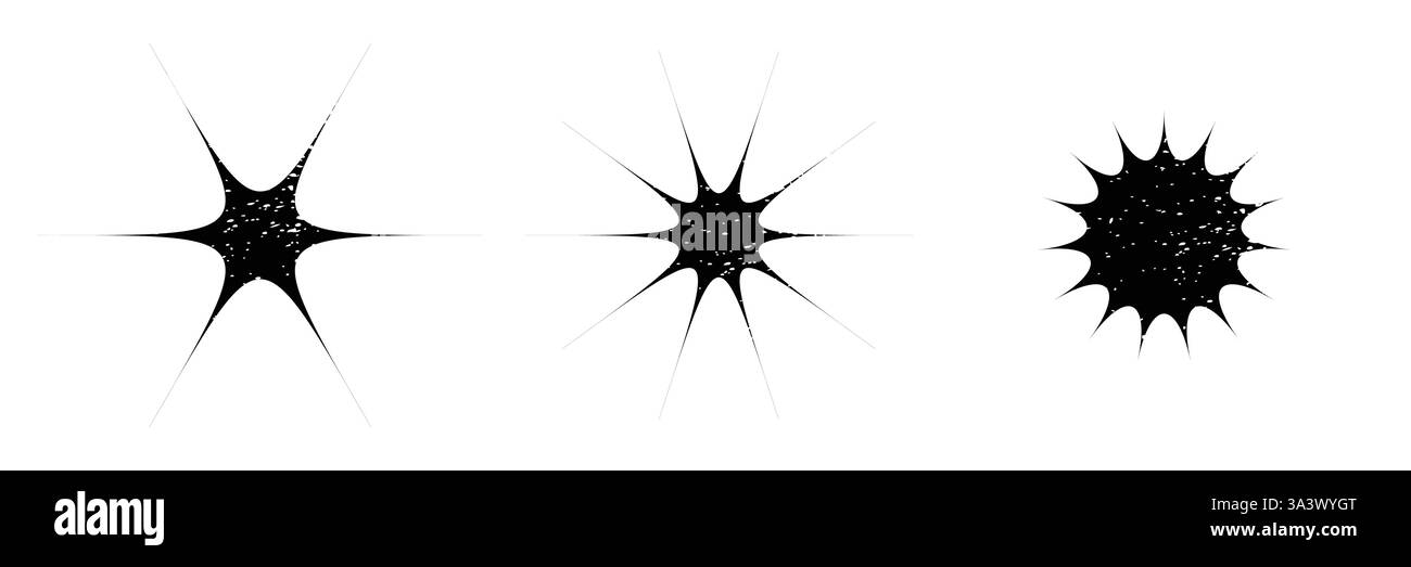 Grunge vettore star Illustrazione Vettoriale