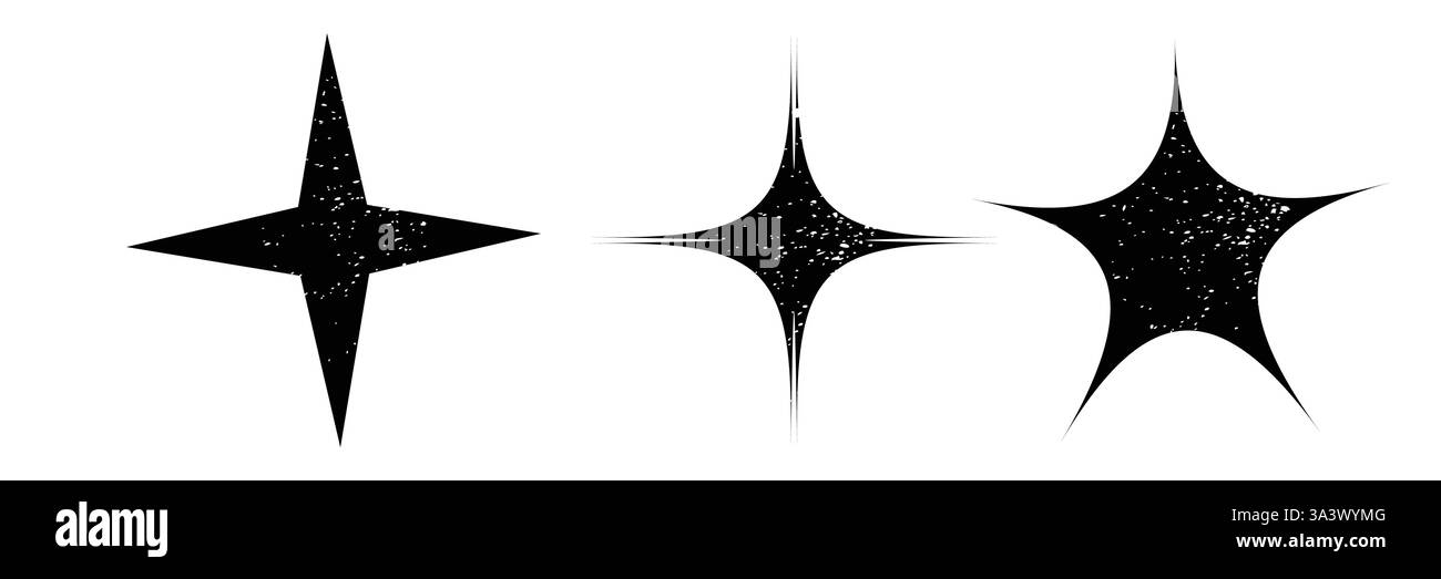 Stella simbolo patriot grunge forma vettoriale Illustrazione Vettoriale