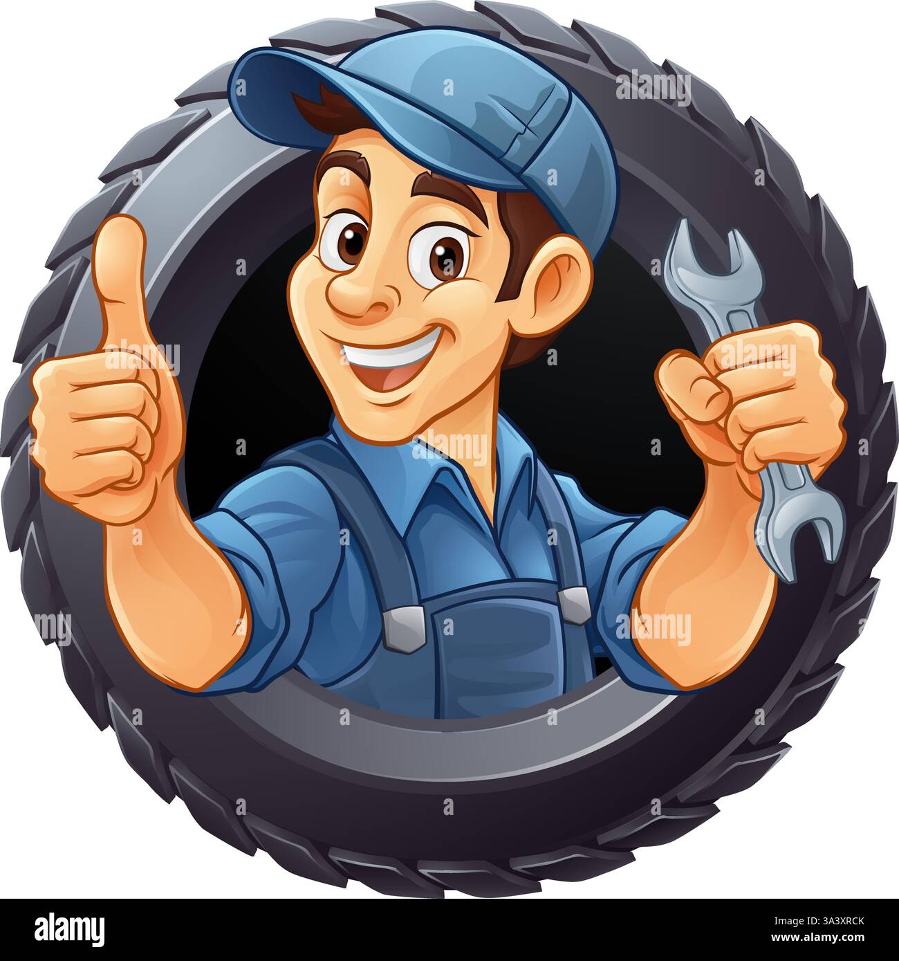 Mascotte pneumatici MAN 2024 B5-04 Illustrazione Vettoriale