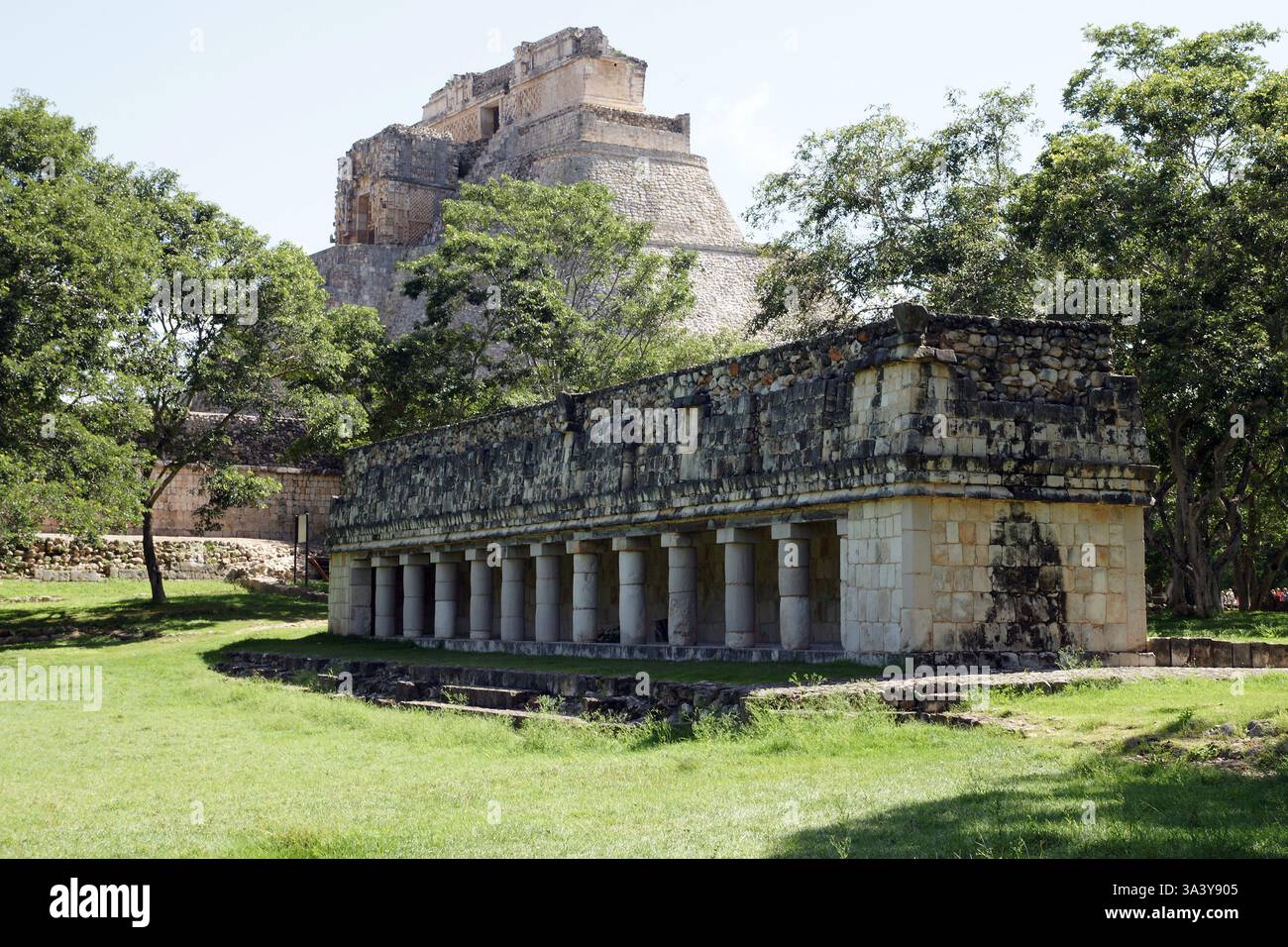 Messico. Yucatan. Uxmal. Casa di Iguana. Foto Stock