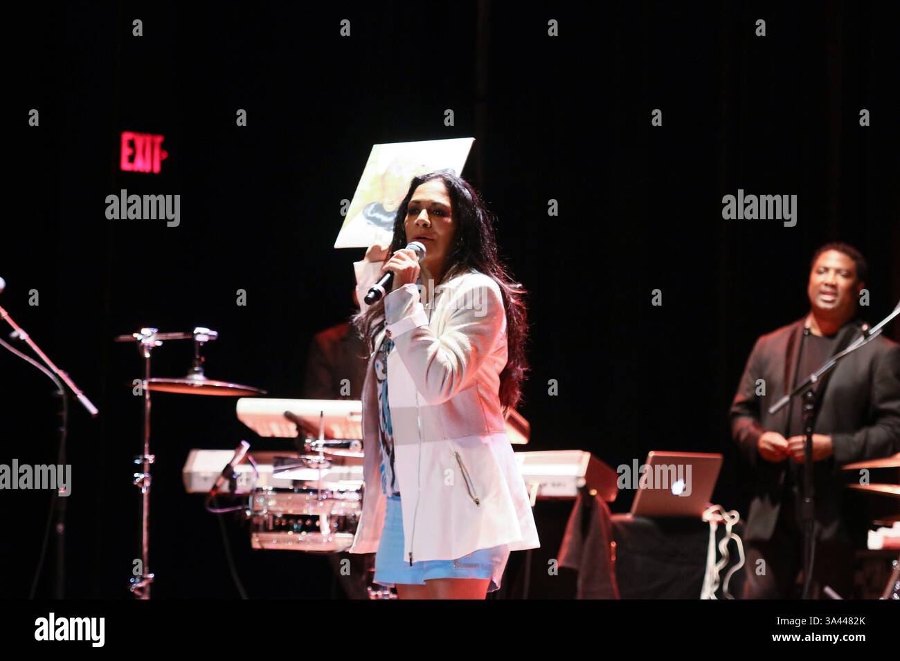 30 maggio 2014 - Wilmington, Delaware, Stati Uniti - la musicista SHEILA e si esibisce al World Cafe Live at the Queen. (Immagine di credito: © Saquan Stimpson/ZUMA Wire/ZUMAPRESS.com) Foto Stock