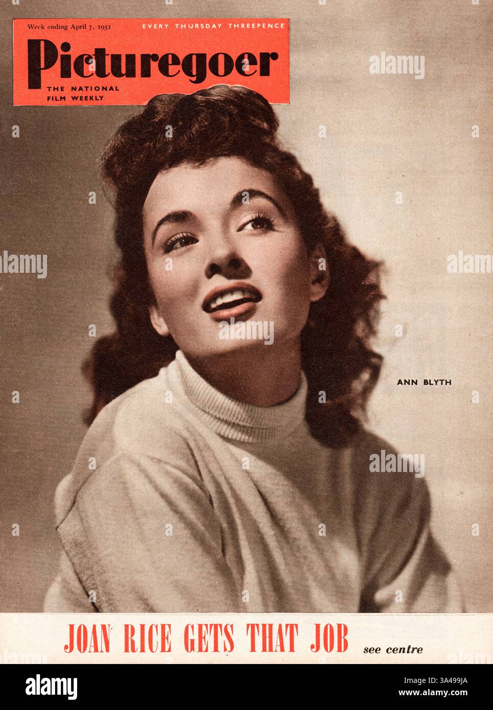 1951 Picturegoer attrice Ann Blyth Foto Stock